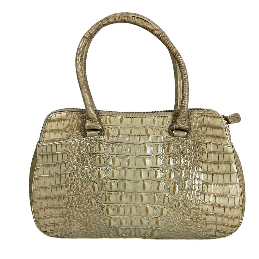 BRAHMIN VINTAGE NAOMI SATCHEL CROSSBODY BAG IN SAND MELBOURNE LEATHER - Picture 14 of 15